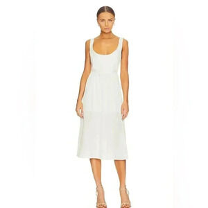 NWT We Wore  What Revolve Corset Midi Dress in Whisper White S